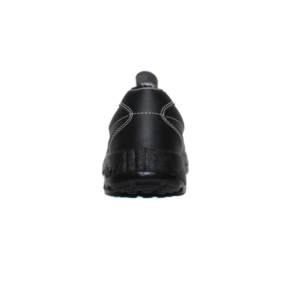 Полуботинки из иск. кожи рабочие с металлическим подноском на шнурках цвет чёрный