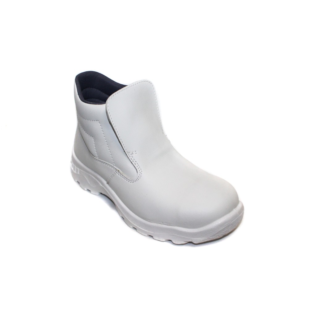 Ботинки из иск. кожи рабочие с термопластичным подноском цвет белый