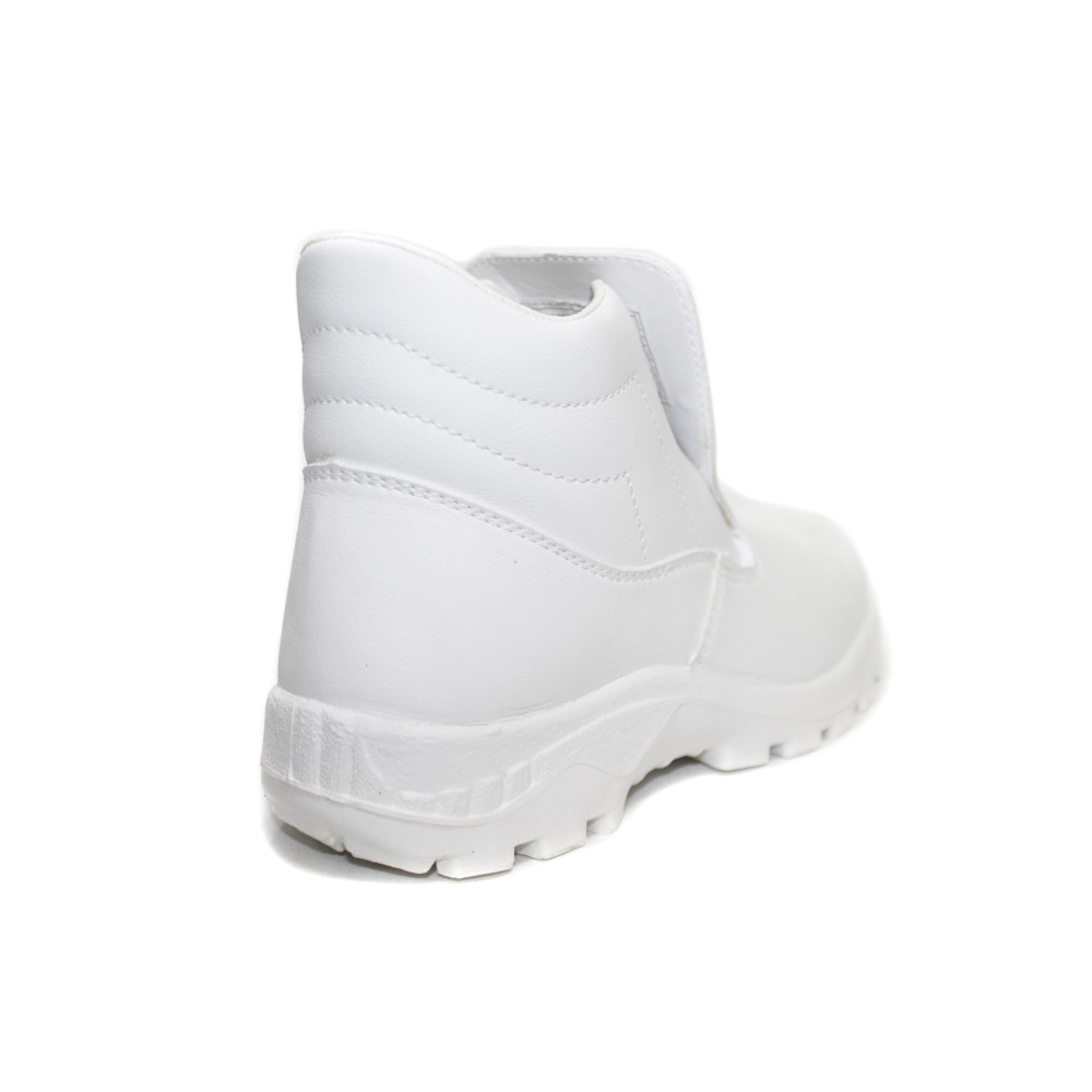 Ботинки из иск. кожи рабочие с термопластичным подноском цвет белый
