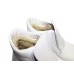 Ботинки на меху рабочие с металлическим подноском цвет белый