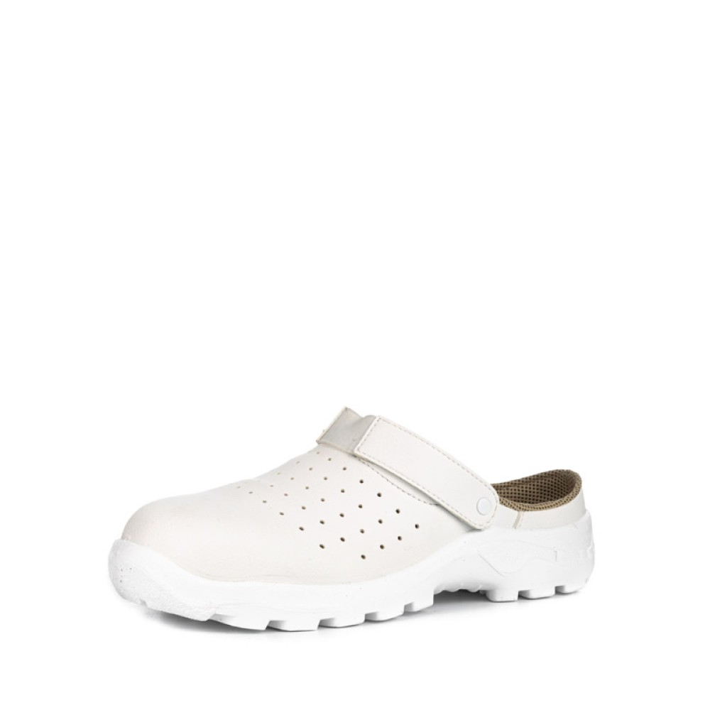 Полуботинки из иск. кожи типа Сабо с термопластичным подноском цвет белый