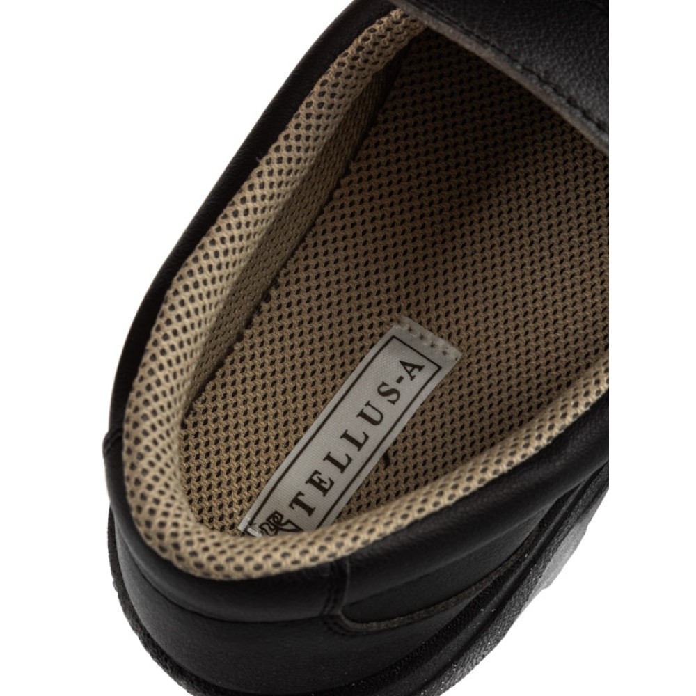 Полуботинки рабочие из иск. кожи с защитным металлическим подноском цвет чёрный