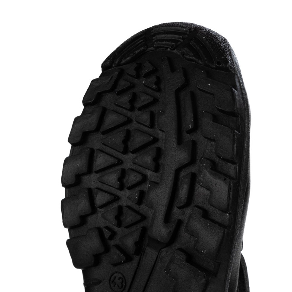 Полуботинки рабочие из иск. кожи с защитным металлическим подноском цвет чёрный