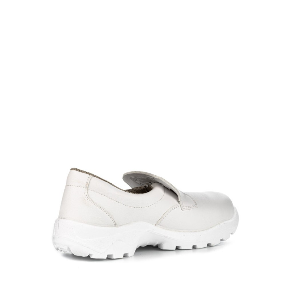 Полуботинки рабочие из иск. кожи с защитным металлическим подноском цвет белый