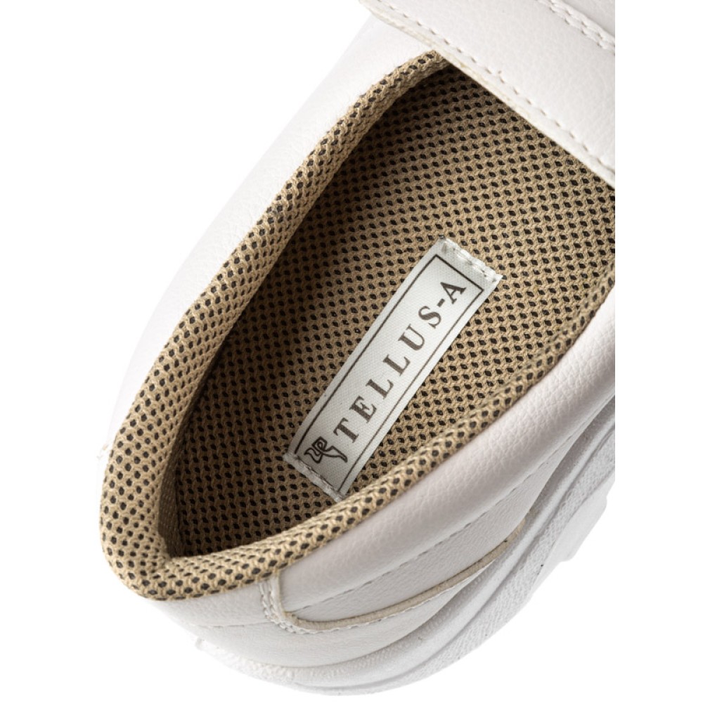 Полуботинки рабочие из иск. кожи с защитным металлическим подноском цвет белый