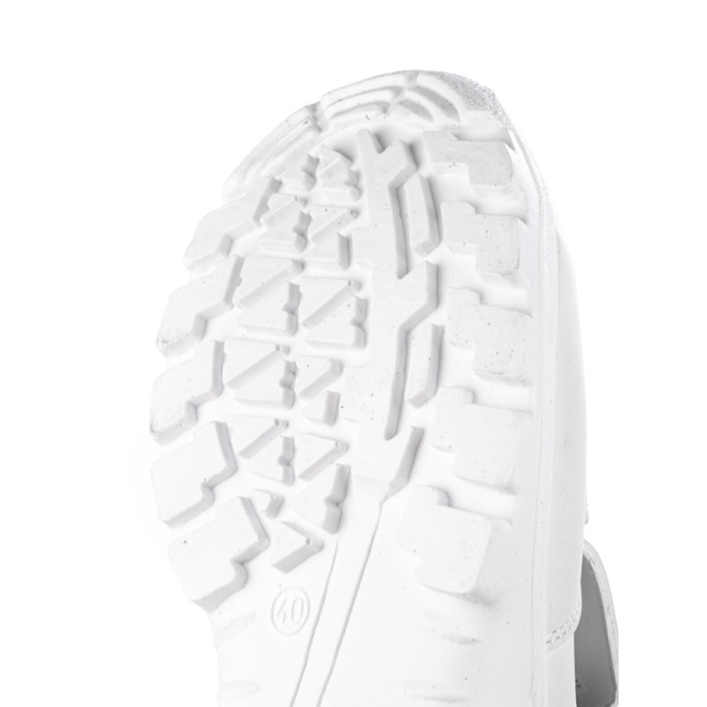 Полуботинки рабочие из иск. кожи с защитным металлическим подноском цвет белый