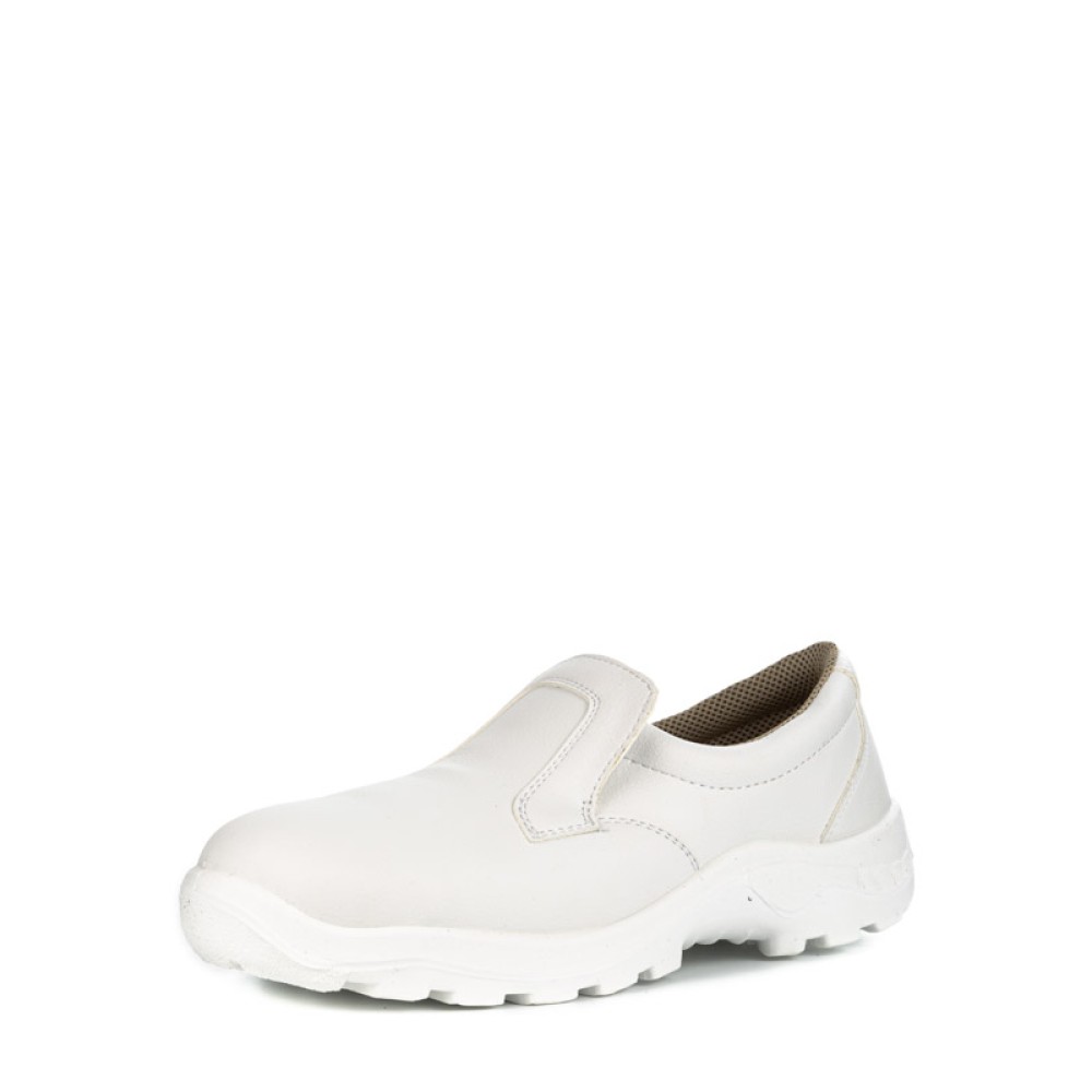 Полуботинки рабочие из иск. кожи с защитным термопластичным подноском цвет белый