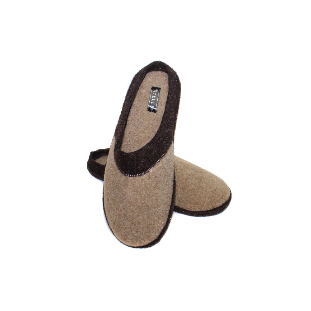 Тапки мужские войлочные цвет бежевый