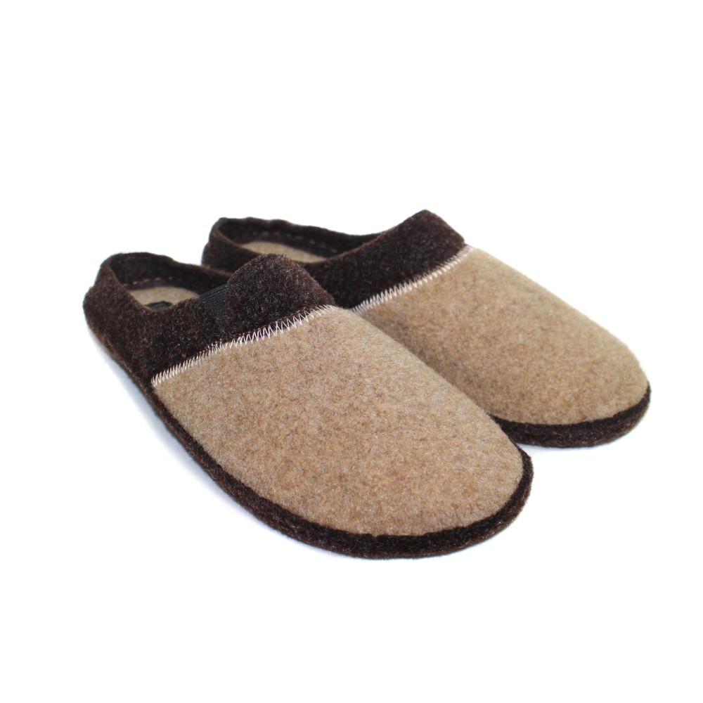 Тапки мужские войлочные цвет бежевый