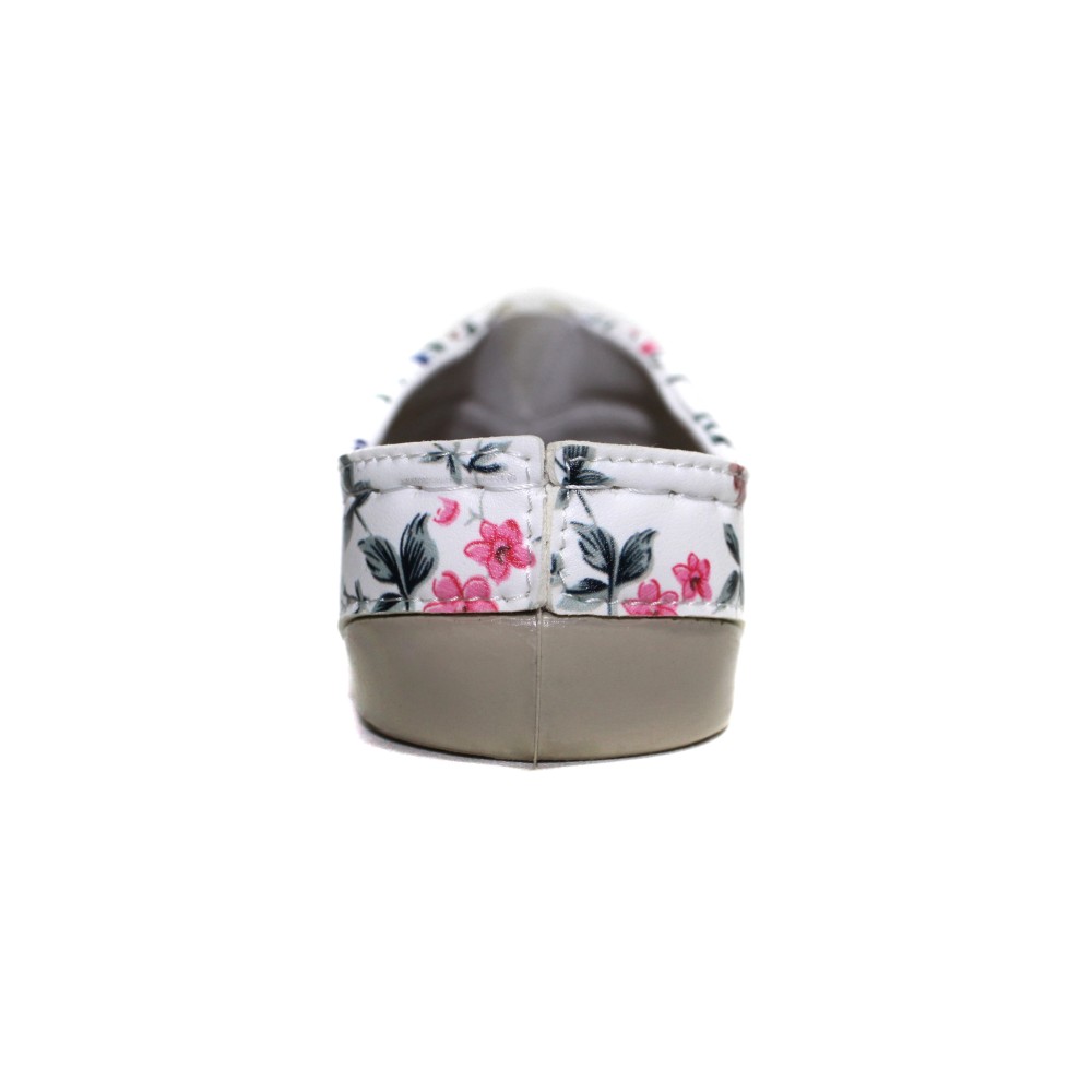 Сабо женские из искусственной кожи в мелкий цветочный принт на стельке из нубука