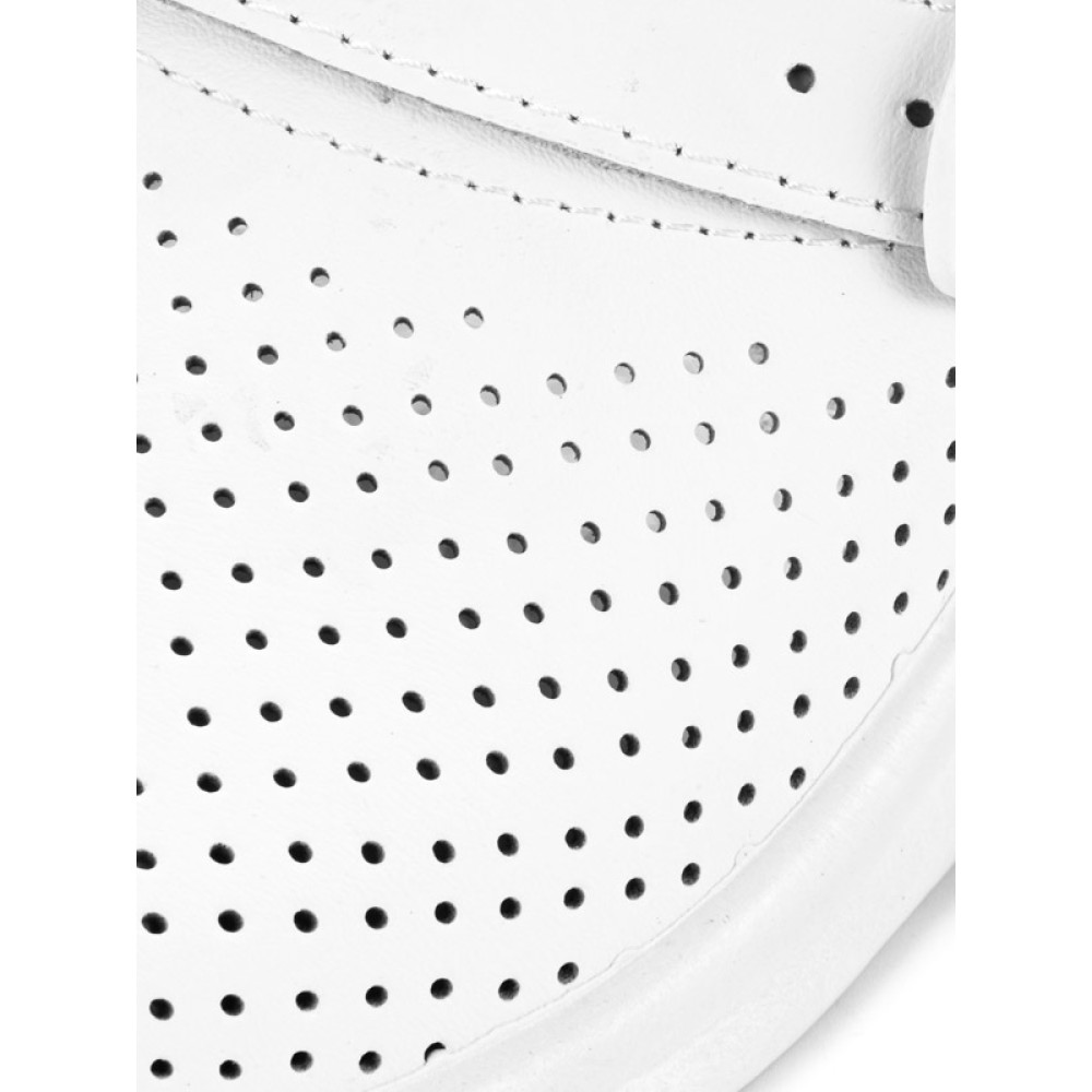 Сабо женские из натуральной кожи с ремешком на высоком подъеме цвет белый