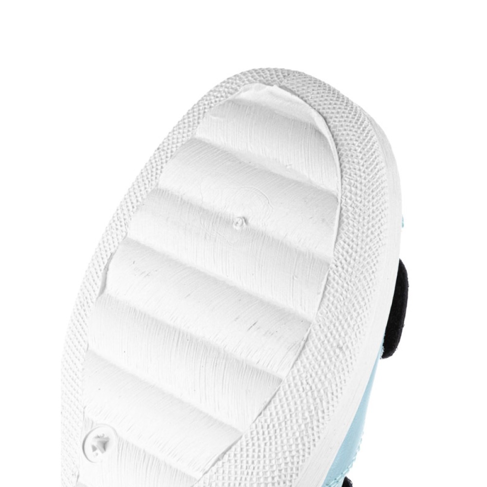 Сабо женские из натуральной кожи с открытым носом и натуральной стелькой цвет голубой-синий