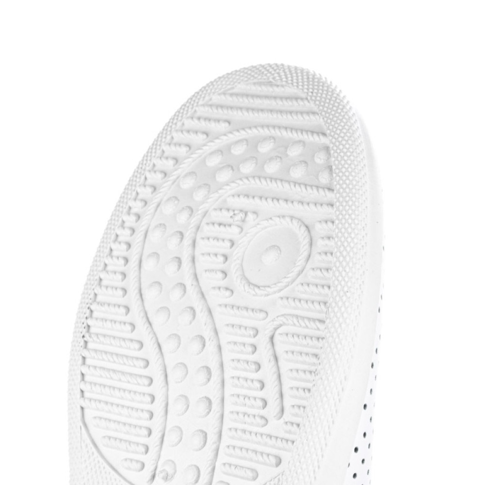 Сабо мужские из натуральной кожи с ремешком и натуральной стелькой цвет белый