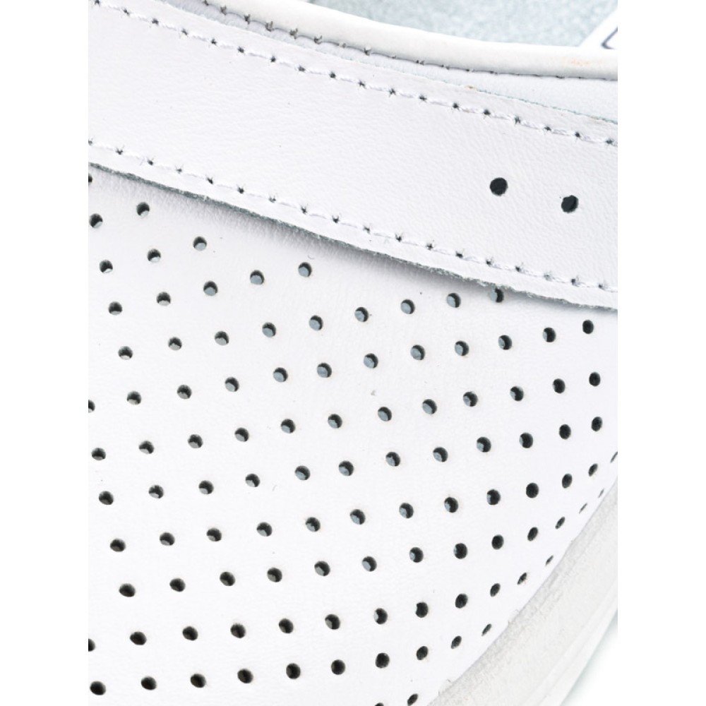 Сабо женские из натуральной кожи с ремешком и натурльной стелькой цвет белый