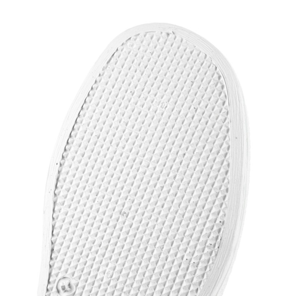 Сабо женские из натуральной кожи с зелёным ремешком и фиксатором с натуральной стелькой цвет белый