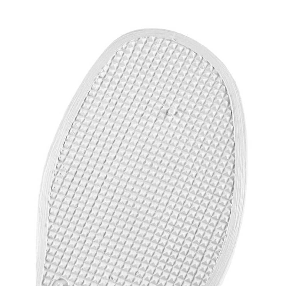 Сабо женские из натуральной кожи на низком подъеме с ремешком и натуральной стелькой цвет белый