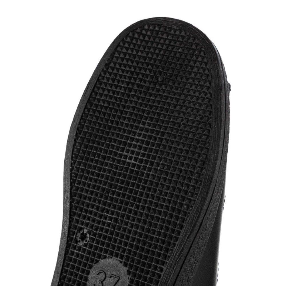 Сабо женские с узорной перфорацией из натуральной кожи с открытым носом и натуральной стелькой цвет чёрный