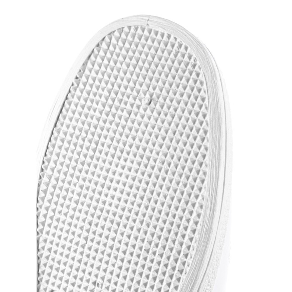 Сабо женские с узорной перфорацией из натуральной кожи с открытым носом и натуральной стелькой цвет белый