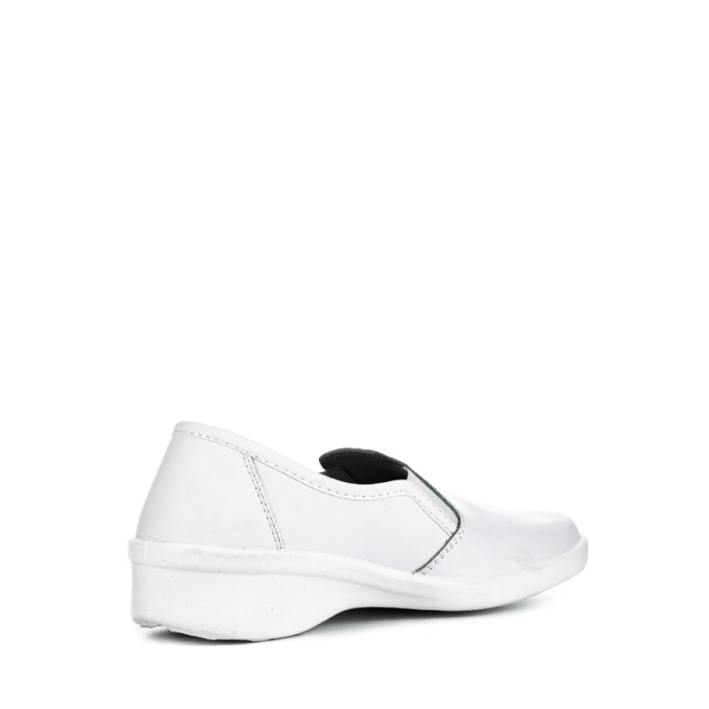 Туфли женские из натуральной кожи бесподкладочные цвет белый