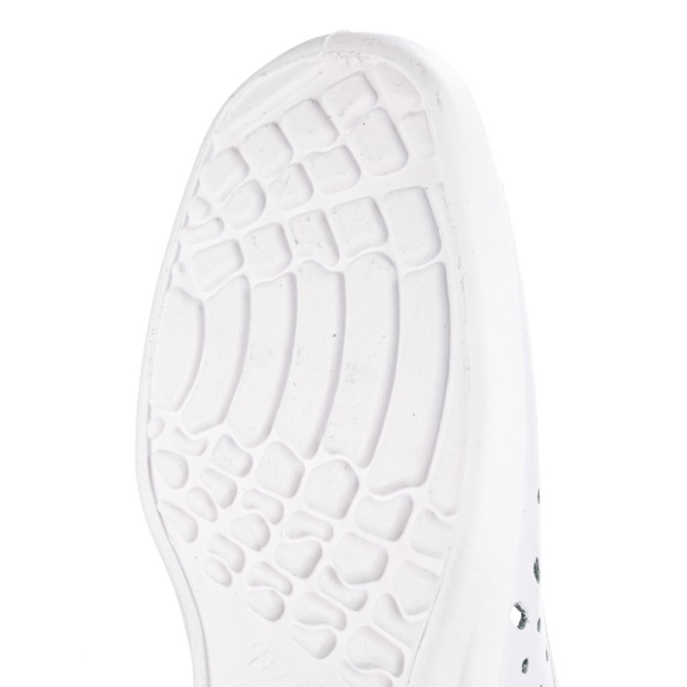 Туфли женские из натуральной кожи бесподкладочные с перфорацией цвет белый