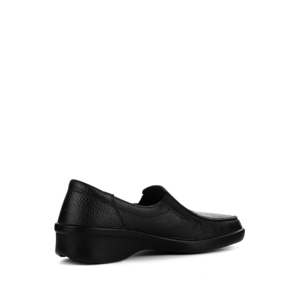 Туфли женские из натуральной кожи с натуральной подкладкой цвет чёрный