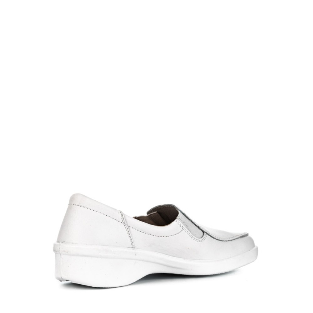 Туфли женские из натуральной кожи с натуральной подкладкой цвет белый