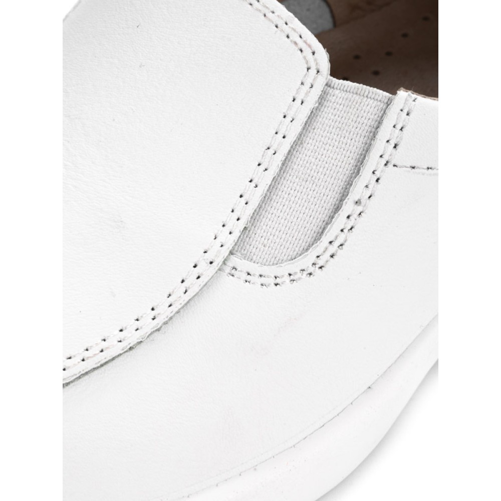 Туфли женские из натуральной кожи с натуральной подкладкой цвет белый