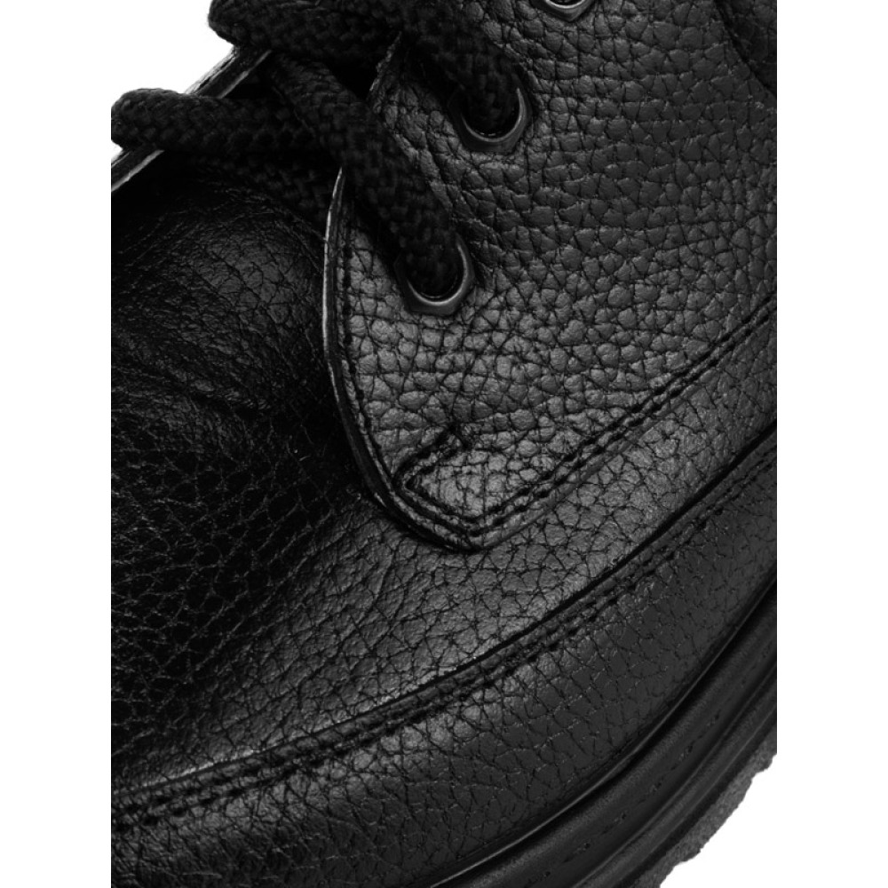 Туфли мужские на шнурках из натуральной кожи с натуральной подкладкой цвет чёрный