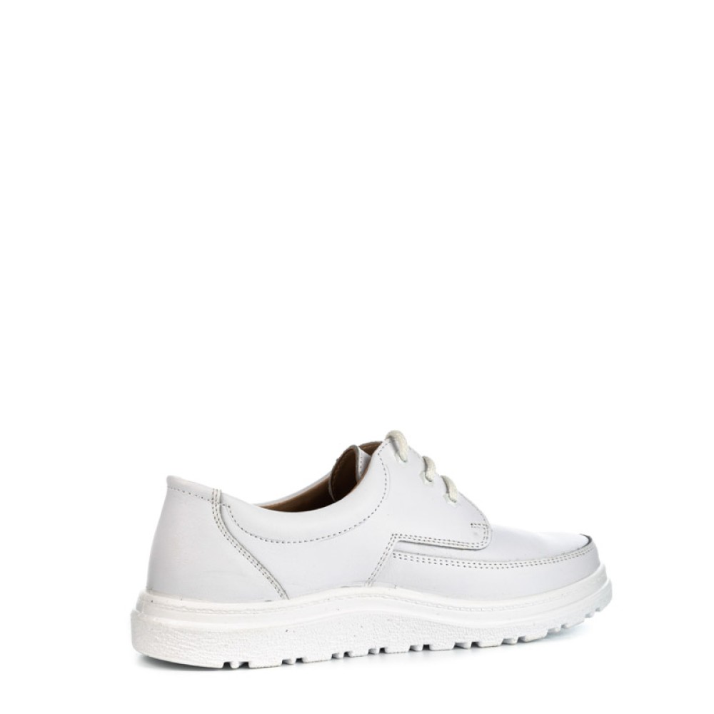 Туфли мужские на шнурках из натуральной кожи с натуральной подкладкой цвет белый