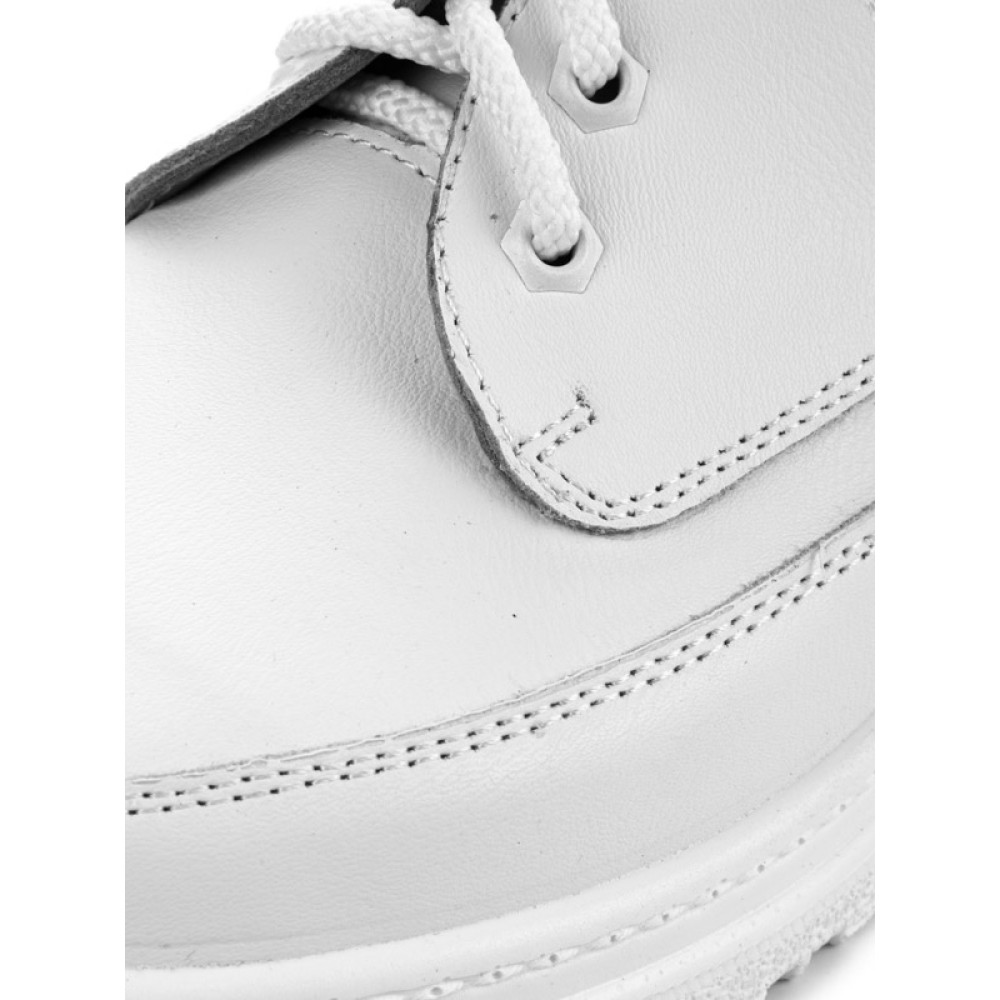 Туфли мужские на шнурках из натуральной кожи с натуральной подкладкой цвет белый