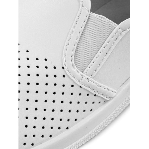 Туфли мужские из натуральной кожи с перфорацией на ПВХ подошве цвет белый