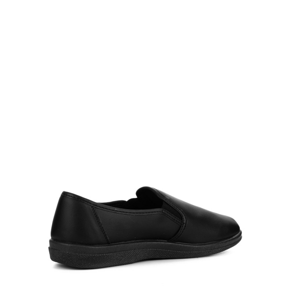 Туфли мужские из натуральной кожи на ПВХ подошве цвет чёрный