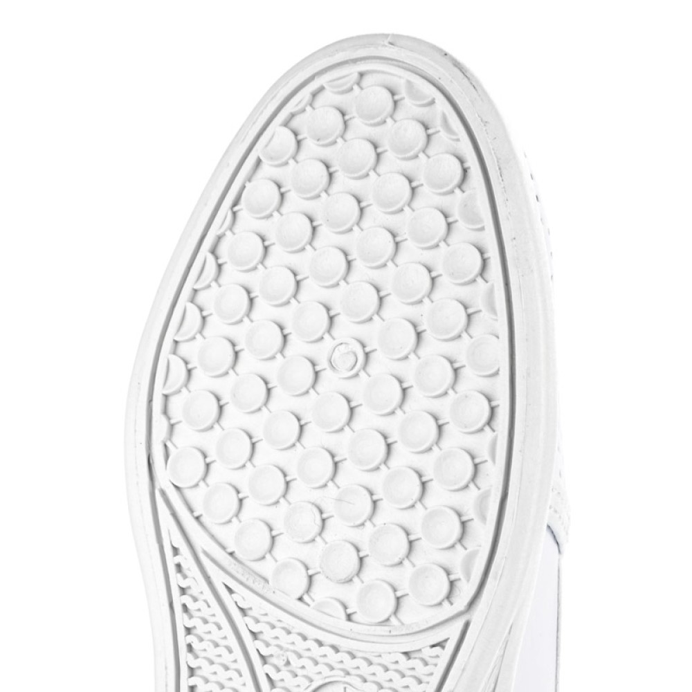 Туфли женские из натуральной кожи с перфорацией на ПВХ подошве цвет белый