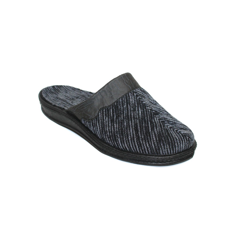 Тапки мужские из текстиля на пвх подошве цвет серый