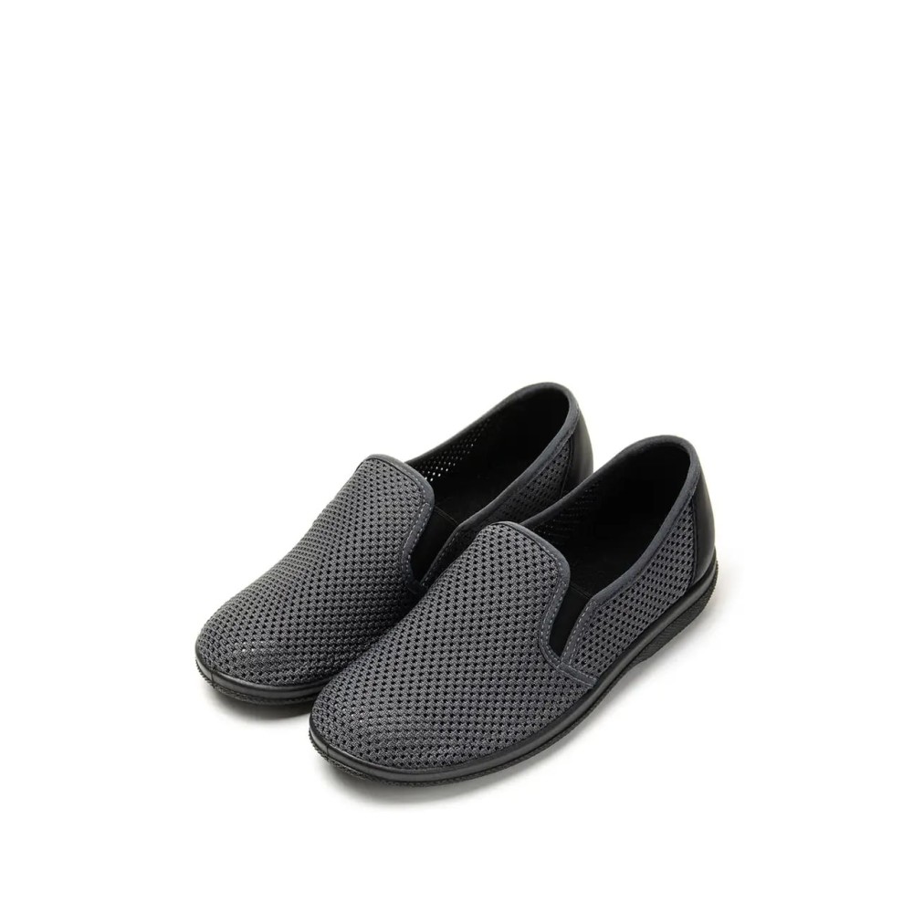 Туфли мужские из текстиля с натуральной подкладкой цвет серый