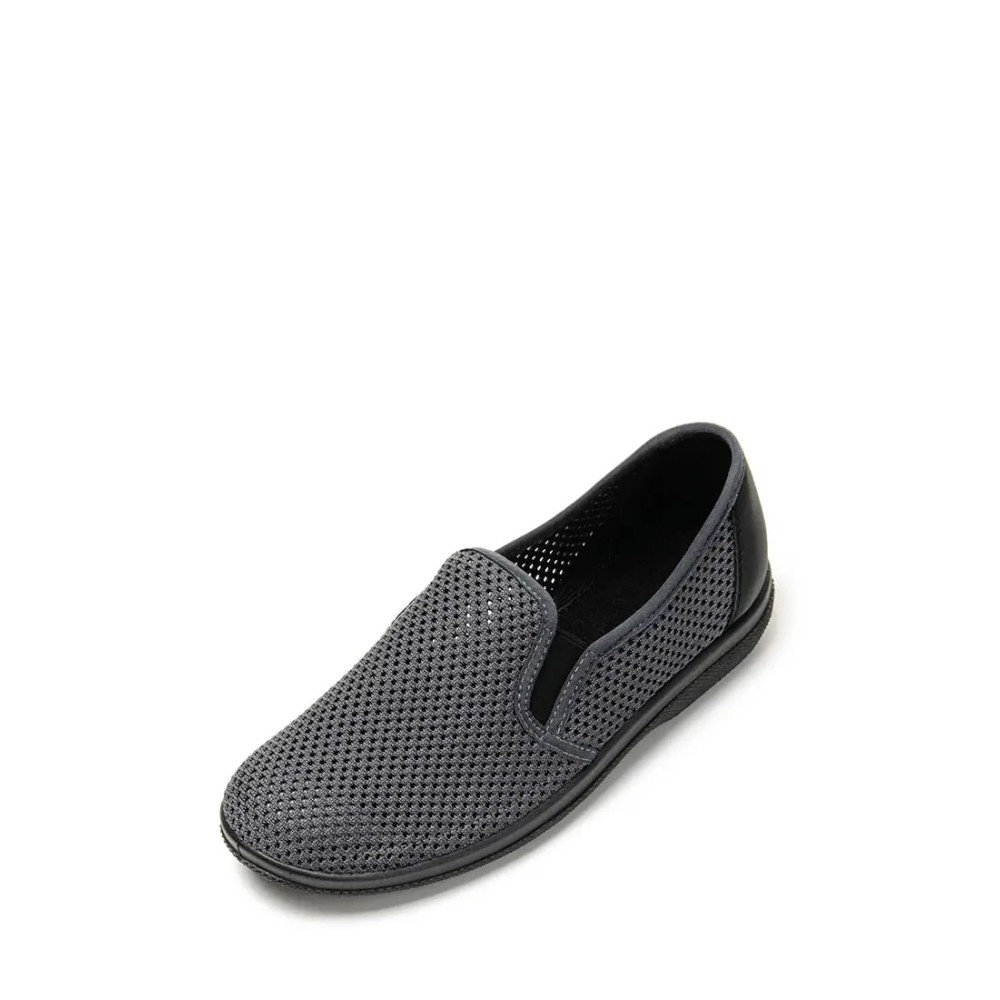 Туфли мужские из текстиля с натуральной подкладкой цвет серый