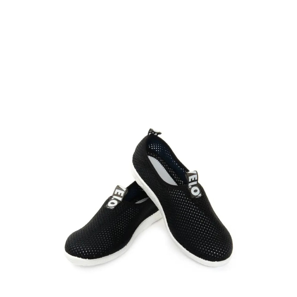 Кроссовки женские из текстиля с натуральной подкладкой цвет чёрный