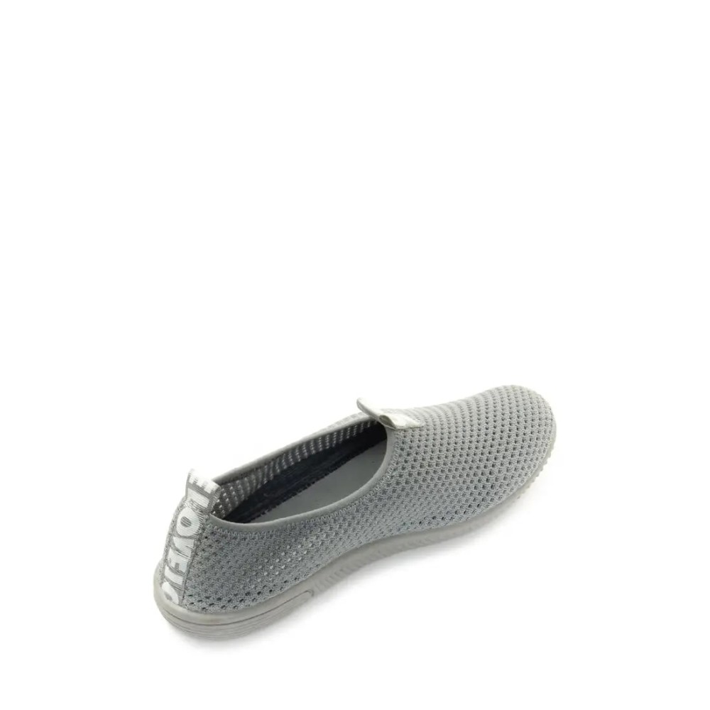 Кроссовки женские из текстиля с натуральной подкладкой цвет светло-серый