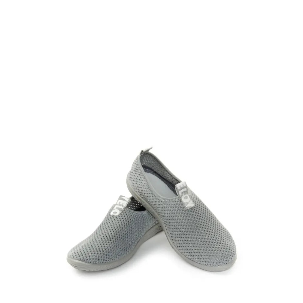 Кроссовки женские из текстиля с натуральной подкладкой цвет светло-серый