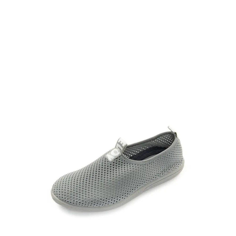 Кроссовки женские из текстиля с натуральной подкладкой цвет светло-серый