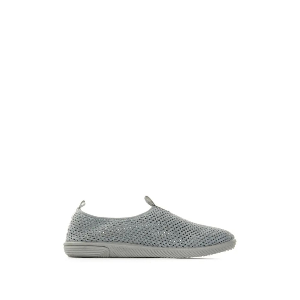 Кроссовки женские из текстиля с натуральной подкладкой цвет светло-серый