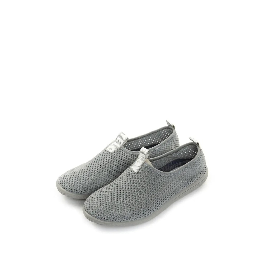 Кроссовки женские из текстиля с натуральной подкладкой цвет светло-серый