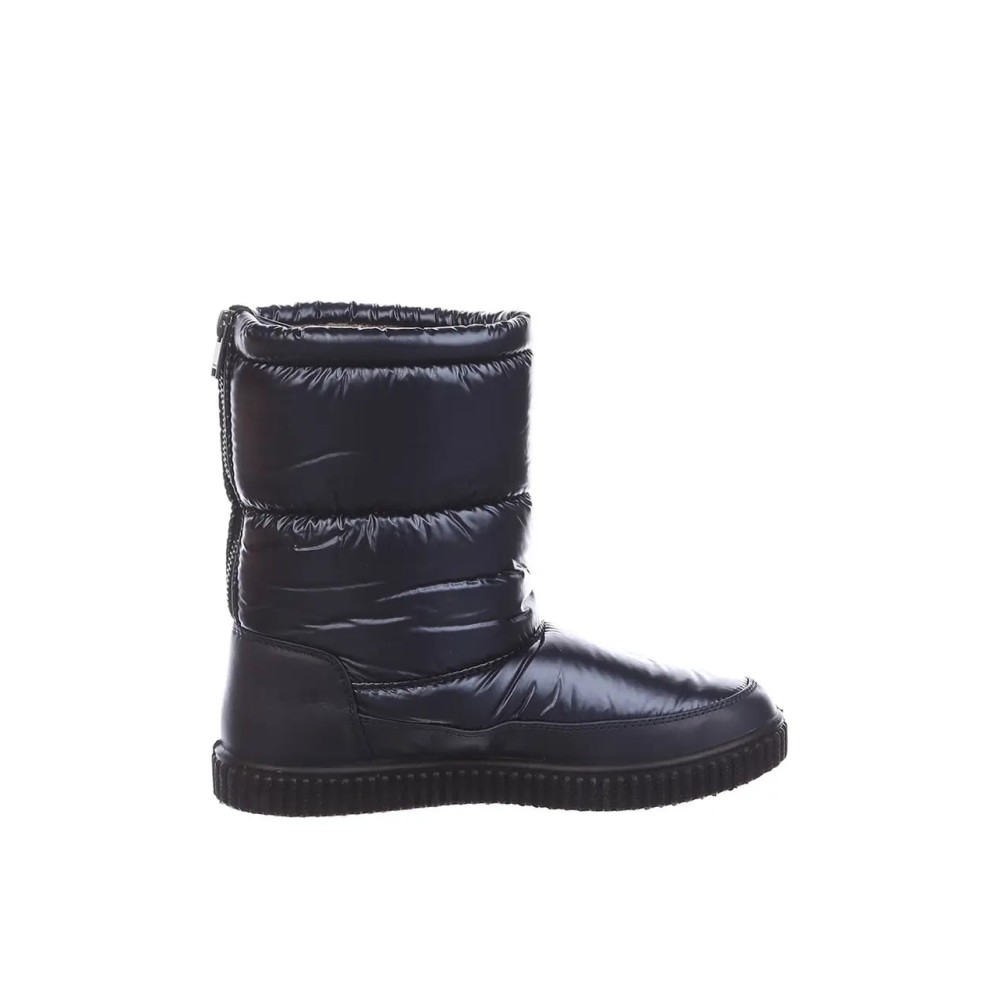 Дутики женские средние с мехом из водонепроницаемого материала цвет синий