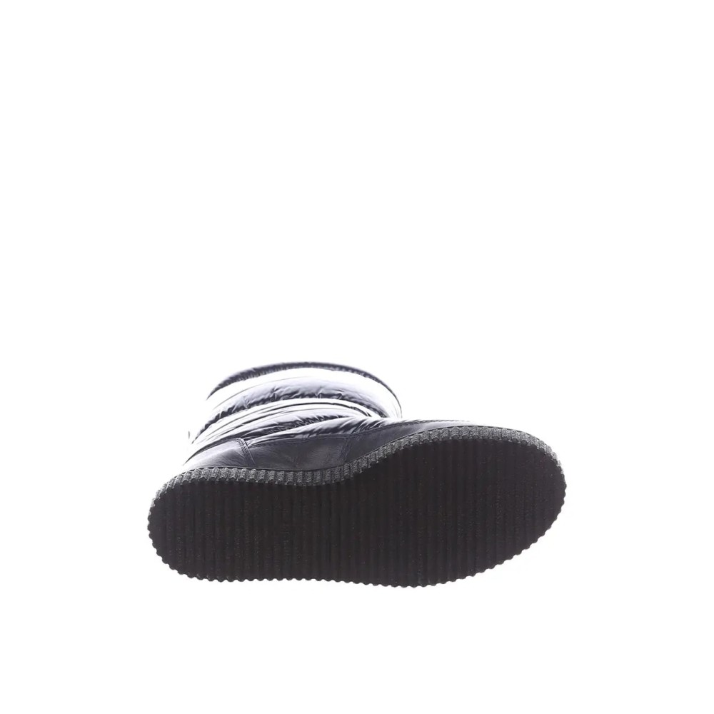 Дутики женские средние с мехом из водонепроницаемого материала цвет синий