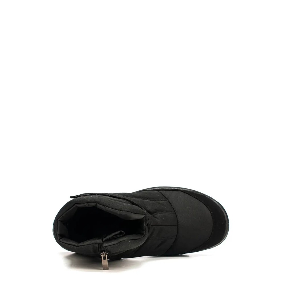 Дутики мужские короткие на липучке и ПУ подошве цвет чёрный