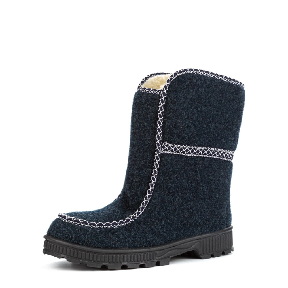 Сапоги-бурки женские из сукна цвет синий